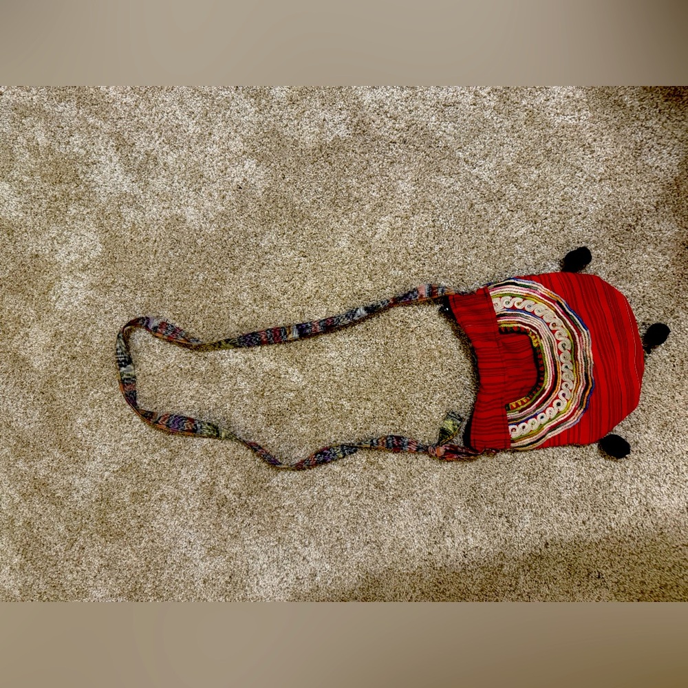 Embroidered Crossbody Bag